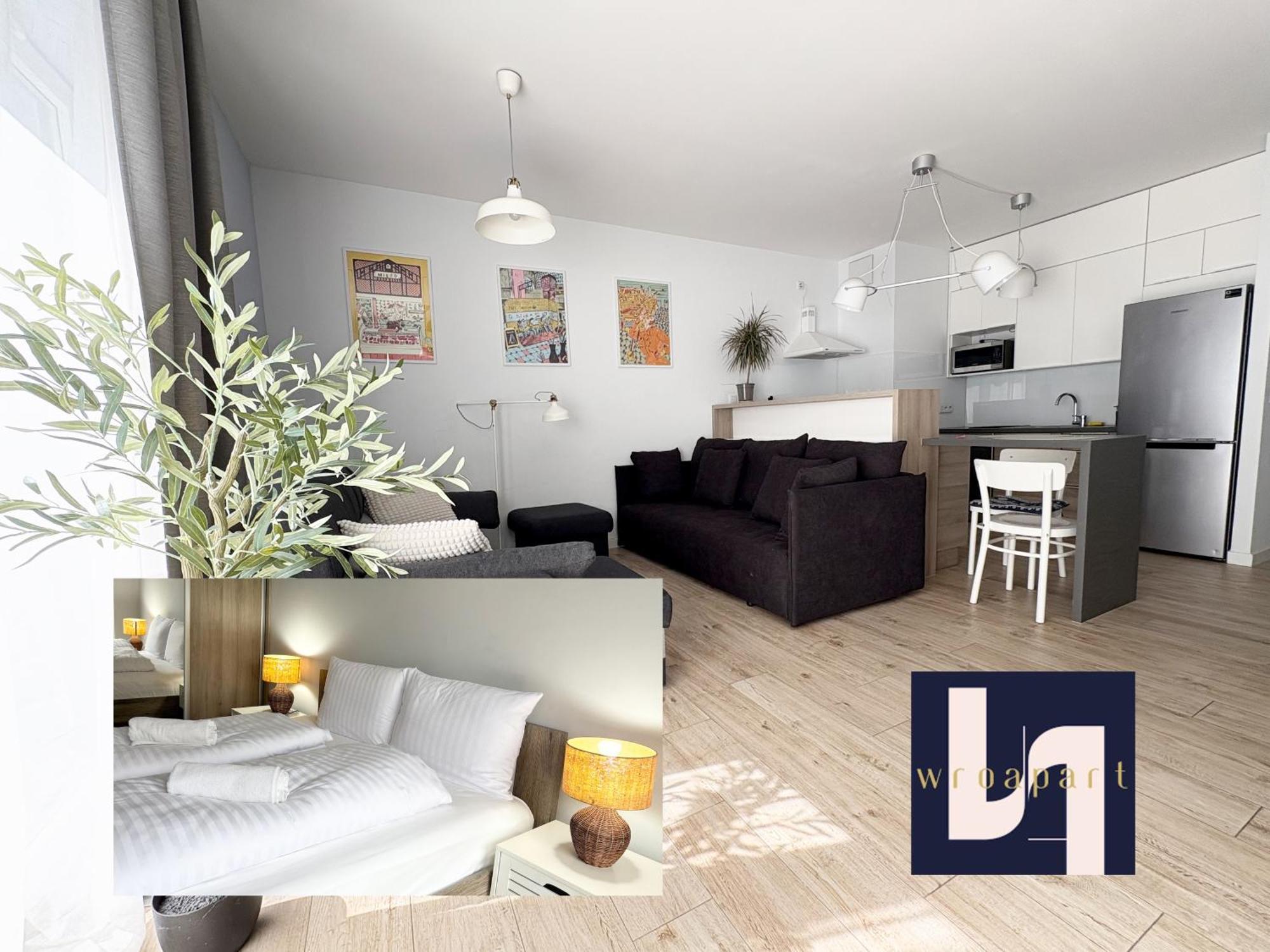 Apartament The Grand Martini - Family & Work Space - 2 Bedrooms, 2 Bathrooms, 2 Parking Places - Twoja Przestrzen Dla Rodzin I Biznesu - Everything Need For Work And Family Comfort Wrocław